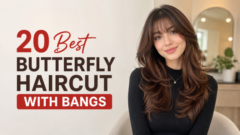 20 Best Butterfly Haircut with Bangs